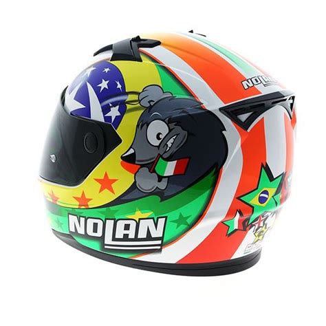 Nolan N64 Gem Replica Melandri Misano 65 Metal White Helmet– Moto Central