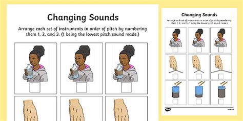Changing Pitch KS2 Worksheet