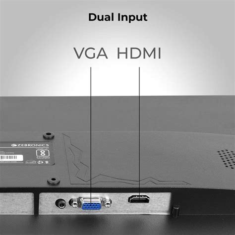 ZEBRONICS 55.88 cm (22 inch) HD+ LED Backlit VA Panel with Dual Input ...