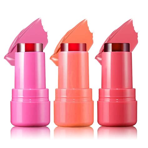 CAHIUYOA 3PCS Milk Jelly Blush Stick Milk Jelly Tint India | Ubuy
