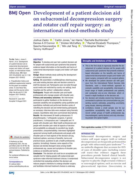 Image result for Subacromial Decompression Rotator Cuff Repair