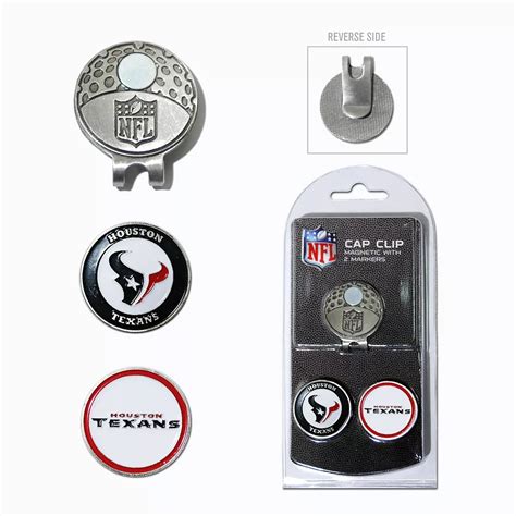 Team Golf Houston Texans Cap Clip & Magnetic Ball Markers