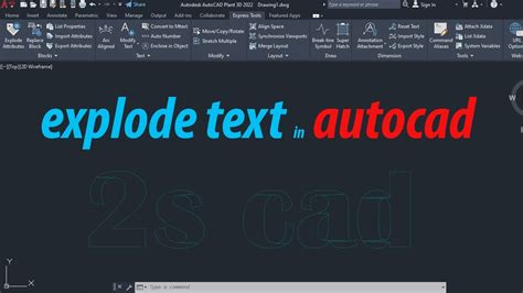 Image result for AutoCAD 2022 Text Explode
