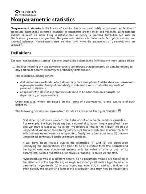 Image result for Non-Parametric Statistics