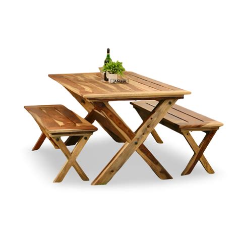 Lusitania Outdoor Dining Table With Benches | Garden Dining