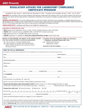 Fillable Online aacc Regulatory Affairs (PID 7742)_2013regform_Layout 1 ...