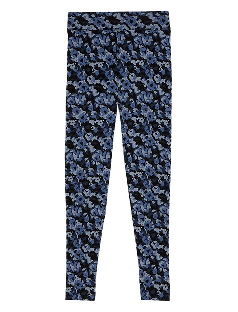 Buy Printed High Waisted Leggings at Marks & Spencer