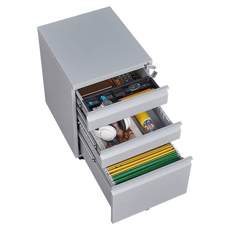 3 Drawer Mobile Locking File Cabinet, Rolling Filing | Ubuy India