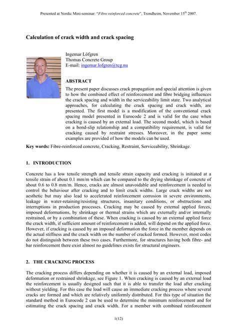 Image result for Crack Width Calculation Eurocode 2