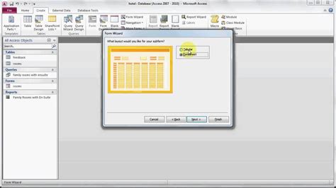 Microsoft asses – a form to a table - Brainly.in
