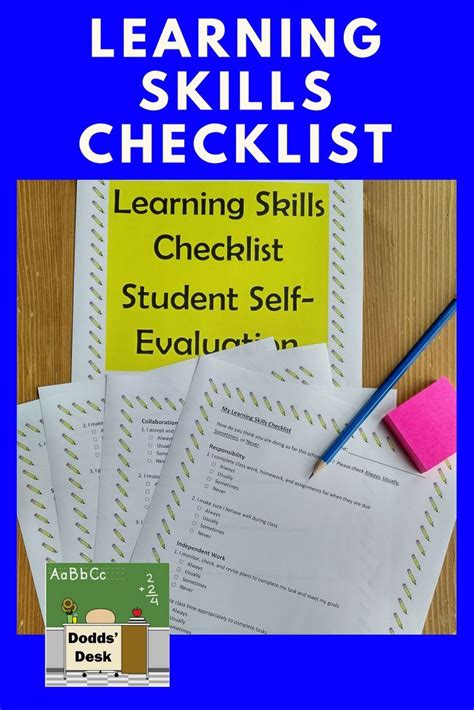 Image result for Learning Skills Checklist