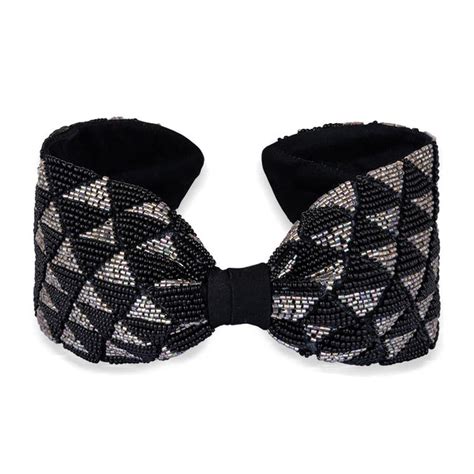 Selene Knotted Hair Band - Black & Silver – Hair Drama Company