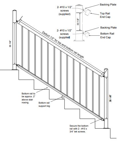 Installing Stair Post Handrail