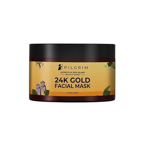 Buy Pilgrim 24K Gold face mask for glowing skin | 24K Gold face pack ...