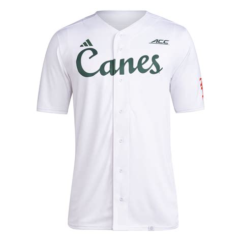Miami Hurricanes adidas Canes Baseball Jersey - White – CanesWear at ...