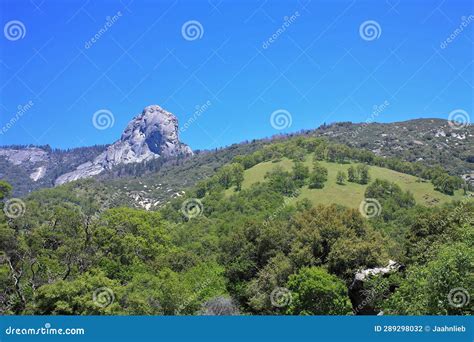 Sequoia National Park with Moro Rock from Hospital Rock, Sierra Nevada ...