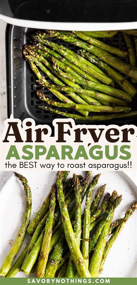 Roasted Air Fryer Asparagus | Asparagus recipes air fryer with lemon ...
