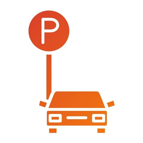 Vector design car park icon style | Premium Vector