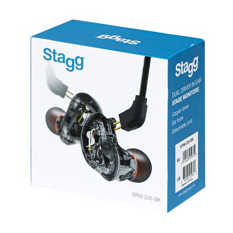 Stagg Dual Driver in-Ear Stage Monitors Black SPM-235 BK : Amazon.in ...