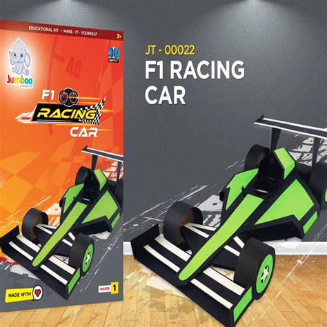 F1 Race Car DIY Paper Art & Craft Kit - Jumboo Toys – Cot And Candy