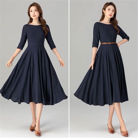 Womens Navy Dress