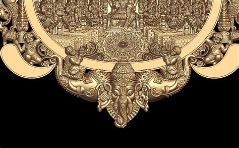 Mata Laxmi Pendant 3D Model
