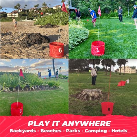 BucketGolf Game | 9 Hole Portable Backyard Yard Golf Game – Elevate ...