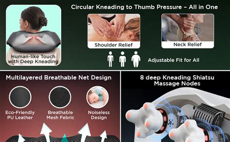 Dr Physio USA 1013 Electric Heat Shiatsu Machine Body Massagers for ...