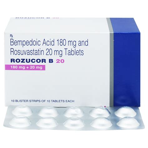 Rozucor B 20 Tablet 10's | Uses, Side Effects, Price | Apollo Pharmacy
