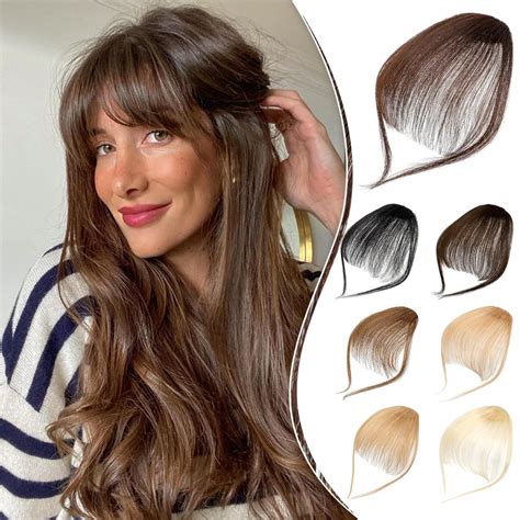 Amazon.com : Leterly Bangs Hair Clip in Bangs,100% Real Human Hair ...