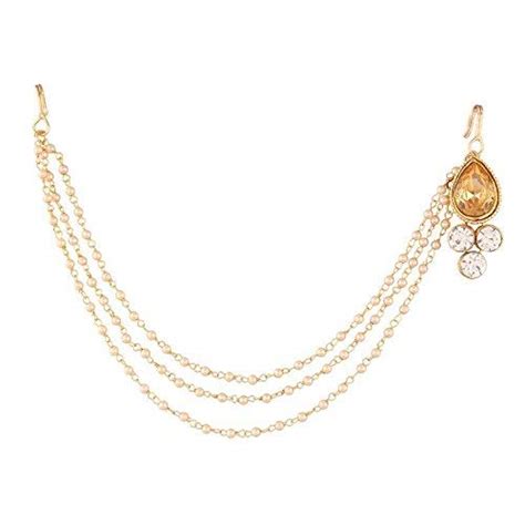Buy MEENAZ Maang Tikka for Women Hair South Indian Temple Traditional ...