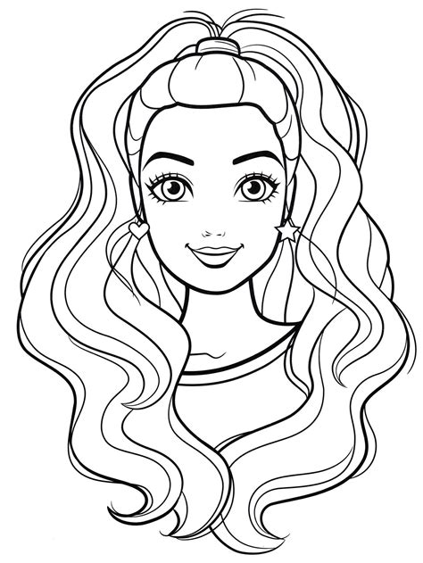 Barbie Doll Coloring Pages at Yvonne Hosford blog