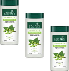 BIOTIQUE Soya Protein Intense Repair Shampoo - 180ml (Pack of 3 ...