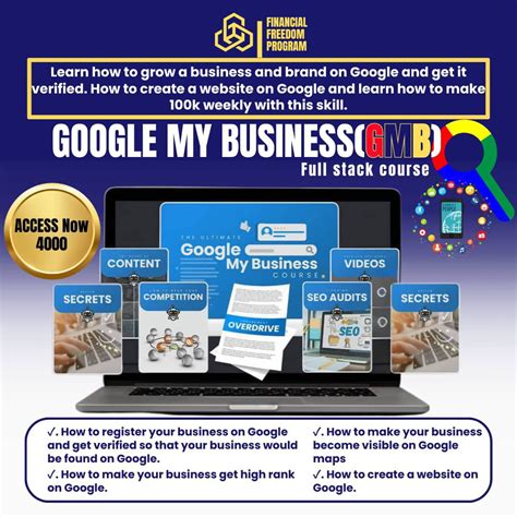 Buy GOOGLE MY BUSINESS COURSE by Sunday Esther Ezidinmma on Selar