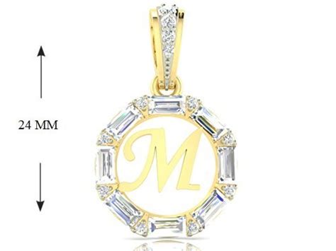 Buy Julie & Juhi Initial Letter Emerald-Cut American Diamond Rounded ...