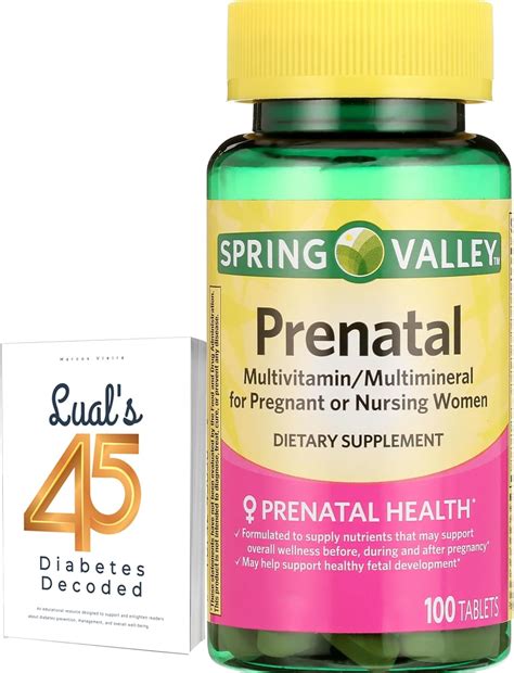 Amazon.com: Spring Valley Prenatal Multivitamin 100 Tablets, Prenatal ...