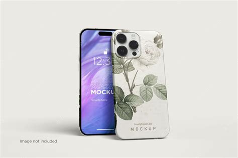 Premium PSD | Smartphone case and mobile phone mockups