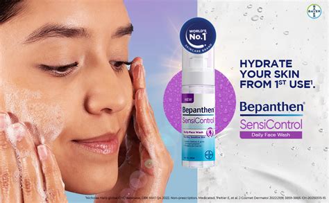 Bepanthen SensiControl Daily Face Wash, Hydrating Cleanser, Moisturizes ...