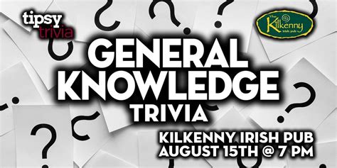 Calgary: Kilkenny Irish Pub - General Knowledge Trivia - Jul 18, 7pm ...