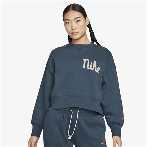 Buy NIKE WMN'S CREW-NECK FLEECE SWEATSHIRT 'DEEP JUNGLE/KHAKI/CAMPFIRE ...