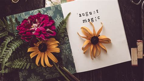 Download wallpaper 1920x1080 flowers, postcard, board, tree, aesthetics ...