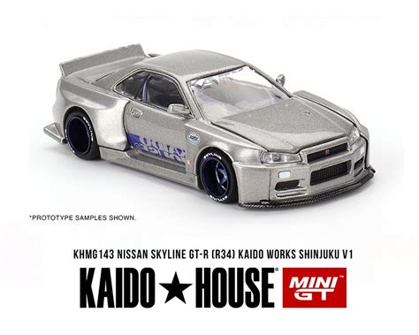 Kaido House x Mini GT 1:64 Nissan Skyline GT-R (R34) SHINJUKU V1 ...