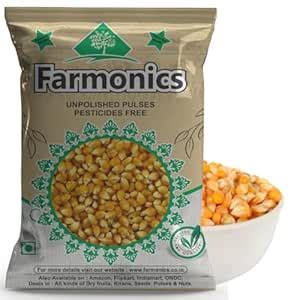 FarmonicsPopcorn Seeds - 1kg | Makai Ka Dana | Unpopped Popcorn | Makka ...