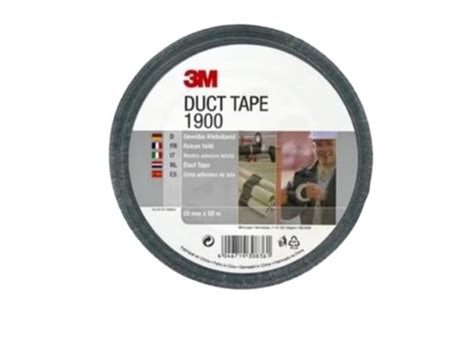 1900 3M | 3M VALUE DUCT 1900 Scotch 1900 Duct Tape, 50m x 50mm, Black ...