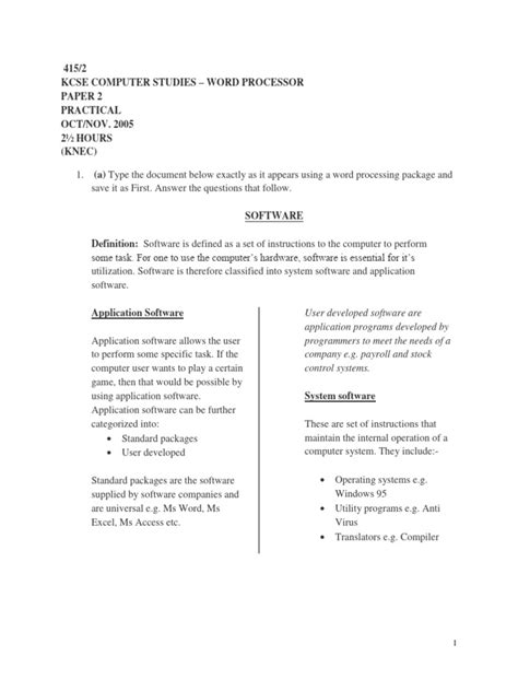 Image result for Computer Practical Papers