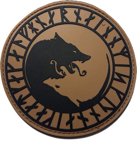 Empire Tactical USA Buy Viking Wolf Rune PVC Morale Tactical Patch at ...