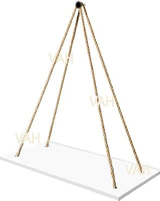 VAH- Kya Bat Hai !! Wood Hanging Shelf Bohemian Nordic Style Floating ...