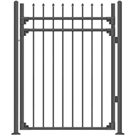 XCEL - Black Steel Anti-Rust Fence Gate - Sharp End India | Ubuy