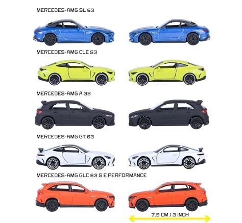 Majorette AMG Performance 5-Car Collection – Die-Cast Luxury Fleet (3Y ...
