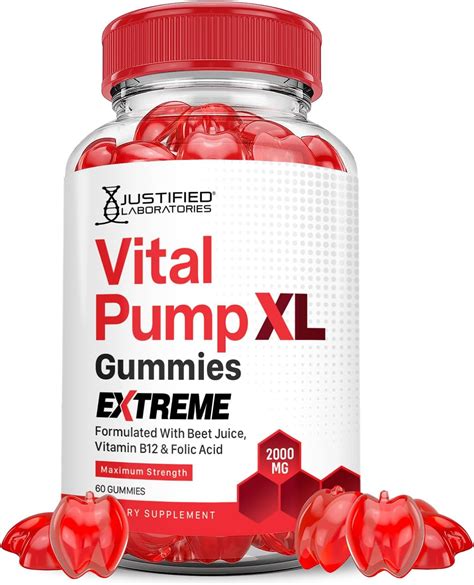 Amazon.com: Vital Pump XL Gummies - Vital Pump XL Testo Gummys Maximum ...